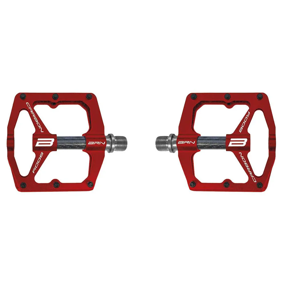 Brn Flat Cnc Carbon 6 Pins Cykelpedaler