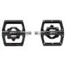 Brn Flat Dual Function Cykelpedaler, Black, One Size
