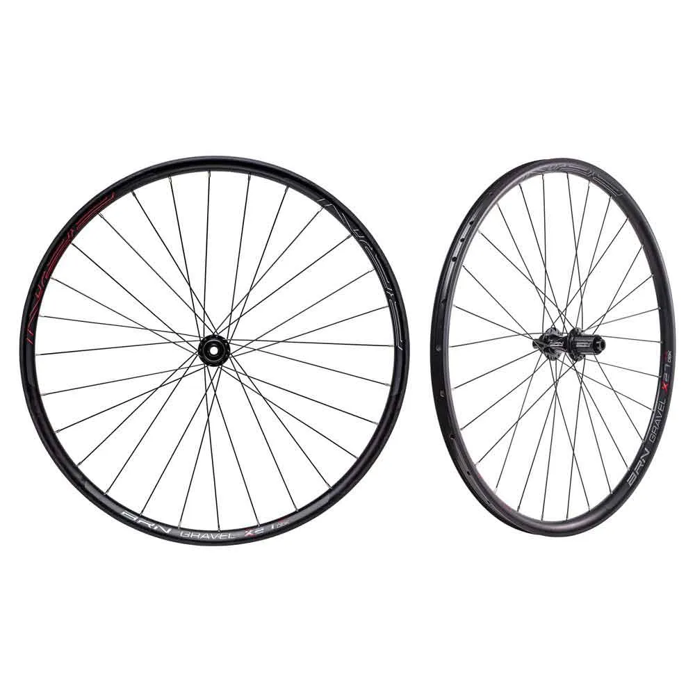 Brn Gravel 12s Cl Disc Tubeless Hjulset För Gravelcykel, Black, 12 x 100/12 x 142mm, Shimano/Sram HG