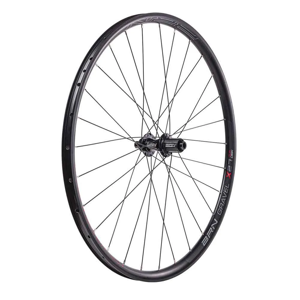Brn Gravel 12s Cl Disc Tubeless Hjulset För Gravelcykel, Black, 12 x 100/12 x 142mm, Shimano/Sram HG