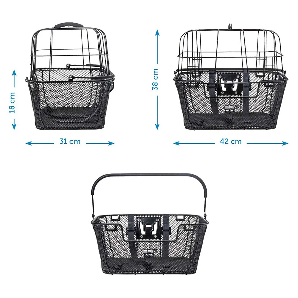 Brn Happy Pet Korg, Black, One Size