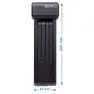 Brn Hopfällbart Lås, Black, 800mm