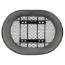 Brn Intreccio Oval Framkorg, Black, One Size