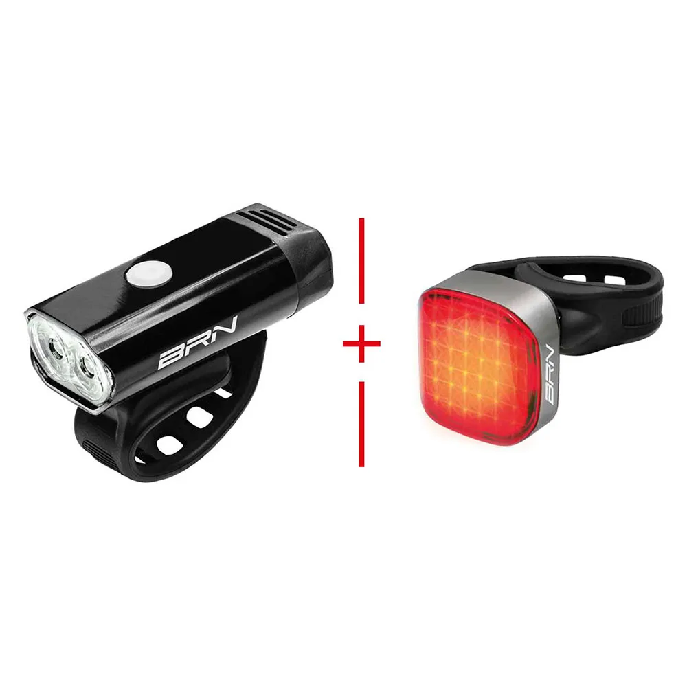 Brn Jumbo+cube Cykellampset, Black / white / red, One Size