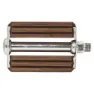 Brn Legno Cykelpedaler, Silver / brown, One Size