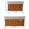 Brn Maxi Wicker Korg, Brown, One Size