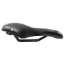 Brn Memory Foam Cykelsadel, Black, 175mm