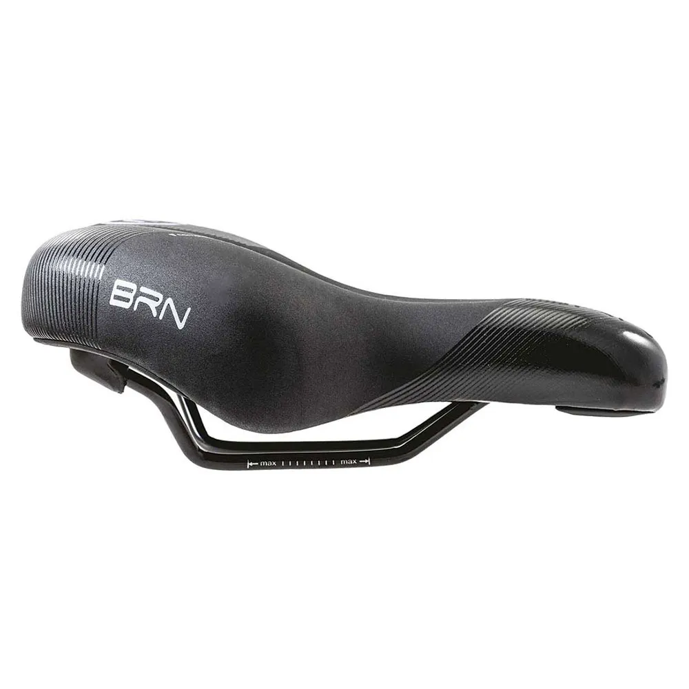 Brn Memory Foam Donna Cykelsadel, Black, 195mm