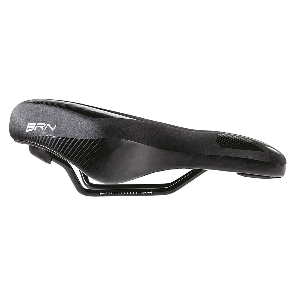 Brn Memory Foam Flow Donna Cykelsadel, Black, 180mm