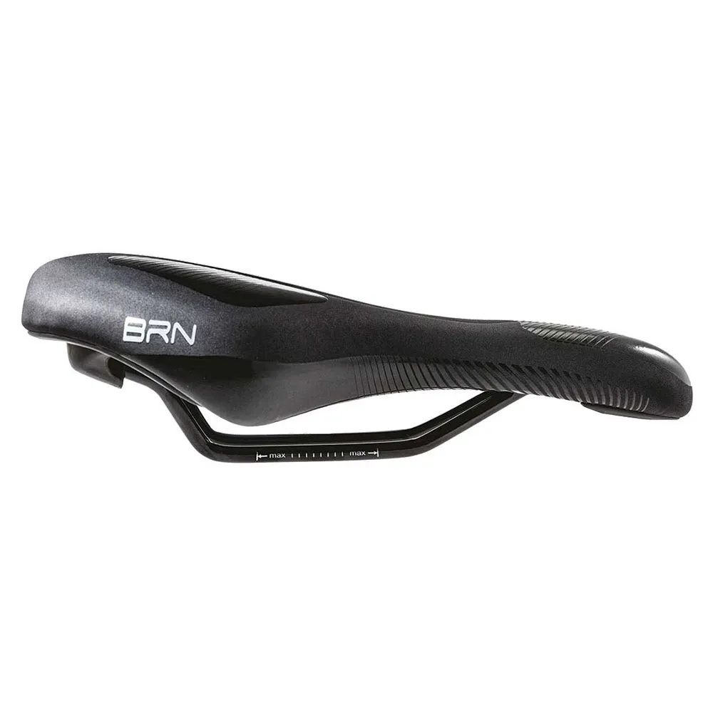 Brn Memory Foam Flow Sport Cykelsadel, Black, 170mm