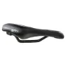 Brn Memory Foam Flow Sport Cykelsadel, Black, 170mm