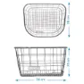 Brn Metal Framkorg, Silver, One Size