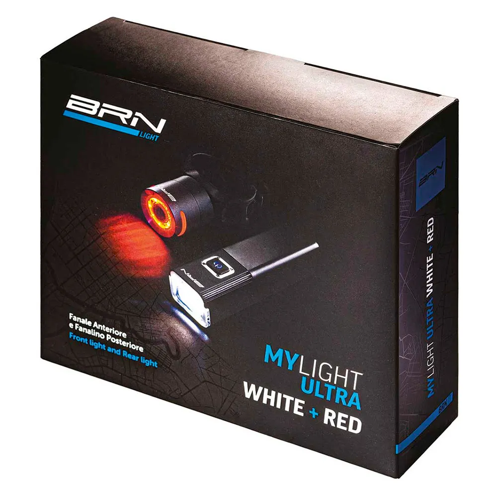 Brn My Ultra Cykellampset, Black / white / red, One Size