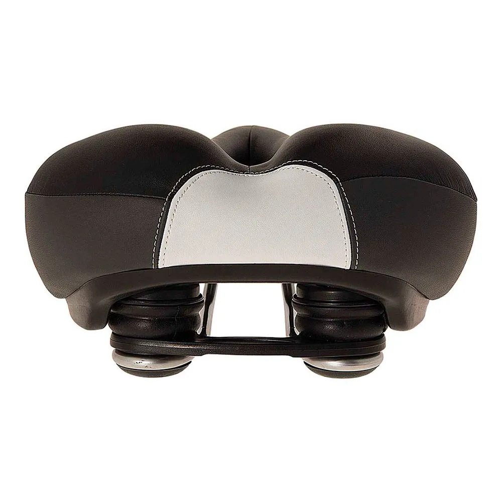 Brn Super Comfort Cykelsadel, Black / grey, 205mm