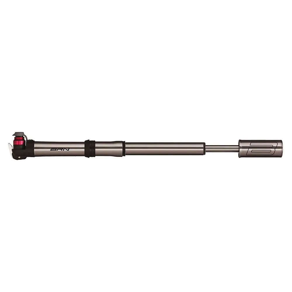 Brn Titan Telescopic Mini Pump, Silver, 100psi