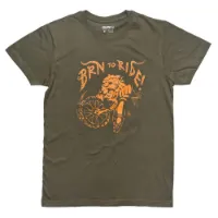 Brn To Ride Lion T-shirt Med Korta ärmar Brn To Ride Lion T-shirt Med Korta ärmar