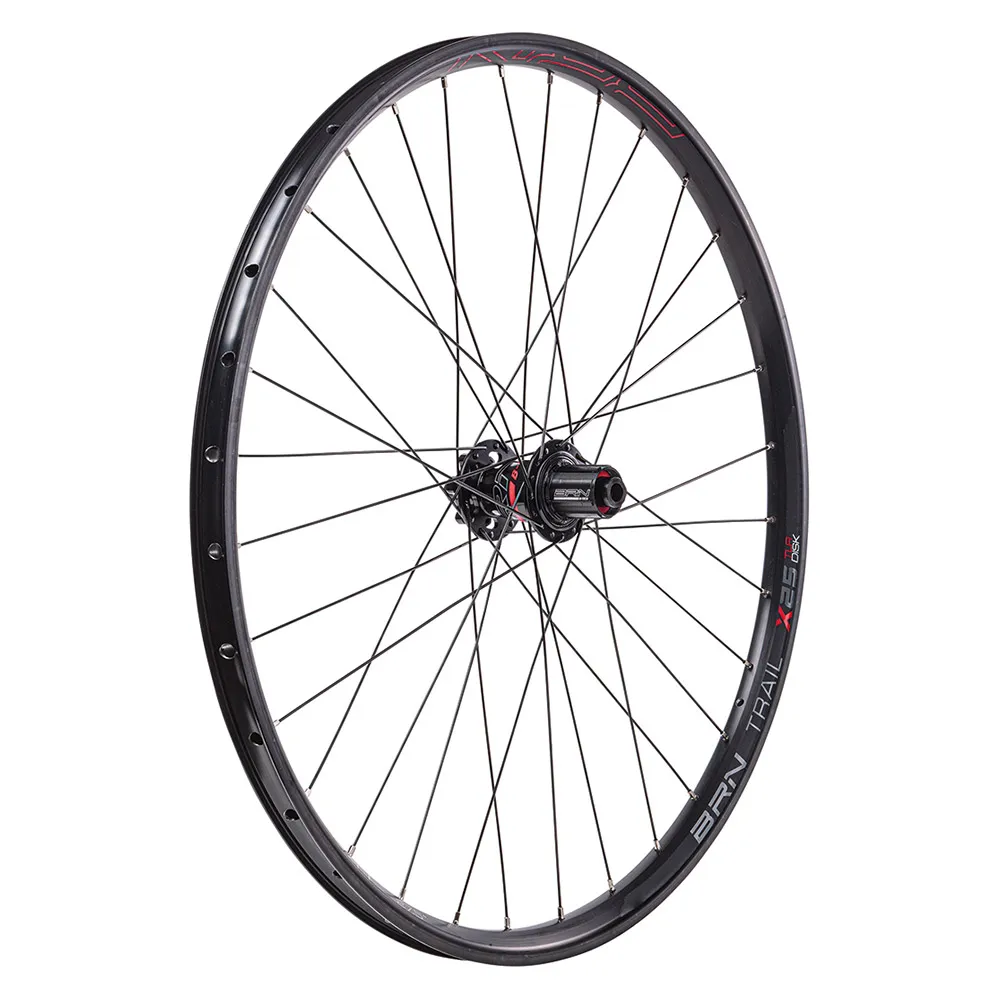 Brn Trail Boost 27.5´´ 11s Tubeless Mtb Bakhjul, Black, 12 x 135/142mm, Shimano/Sram HG