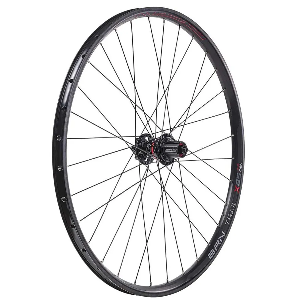 Brn Trail X25 27.5´´ 12s Tubeless Mtb-hjulset, Black, 12 x 100/12 x 135/142mm, Shimano/Sram HG
