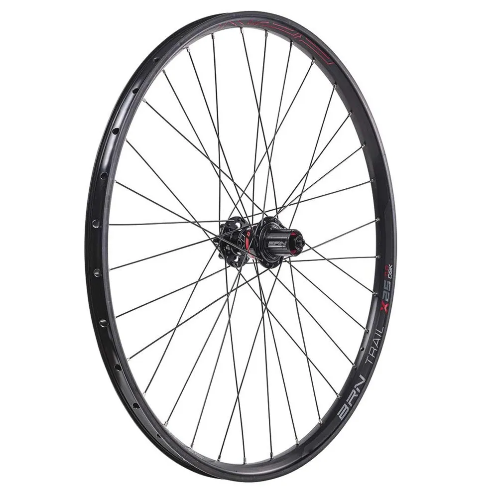 Brn Trail X25 27.5´´ 8/11s Tubeless Mtb-hjulset, Black, 12 x 100/12 x 135/142mm, Shimano/Sram HG Brn Trail X25 27.5´´ 8/11s Tubeless Mtb-hjulset, Black, 12 x 100/12 x 135/142mm, Shimano/Sram HG