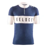 Brn Veloce Vintage Korta ärmar Cykeltröja