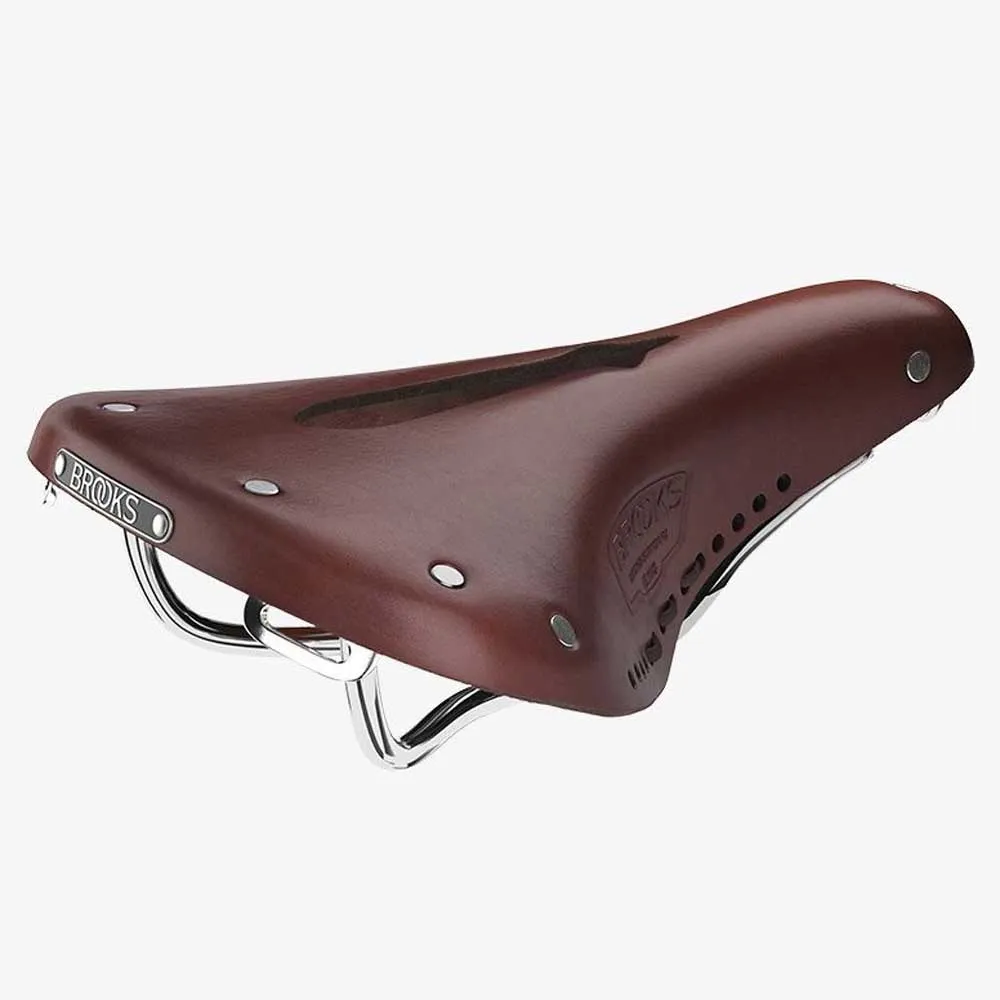 Brooks B17 Carved Short Cykelsadel Refurbished, Antique brown, One Size Brooks B17 Carved Short Cykelsadel Refurbished, Antique brown, One Size