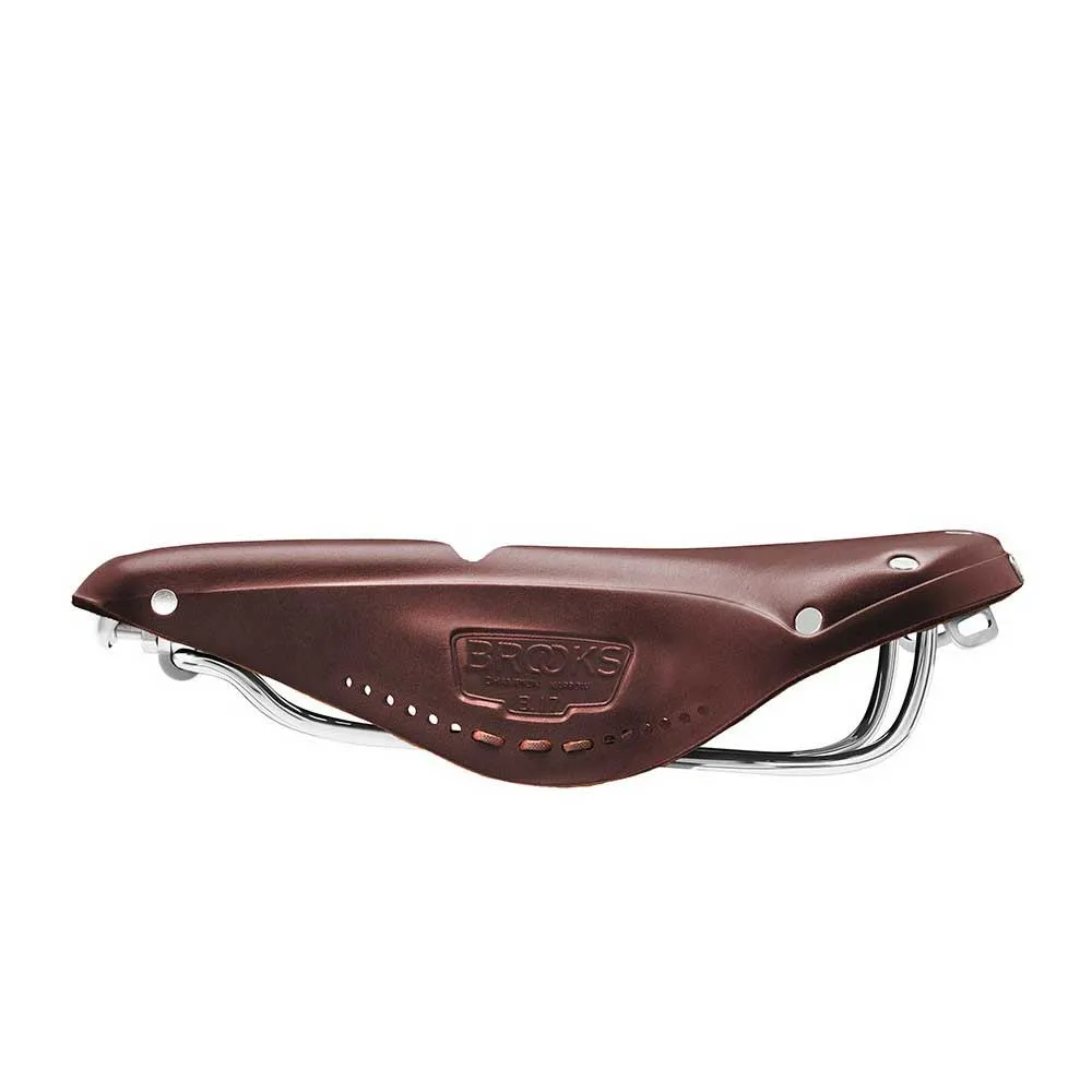 Brooks B17 Narrow Carved Cykelsadel, Brown, 279 x 151mm