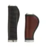 Brooks Ergonomic Leather Styrehandtag, Brown, 130 / 100mm