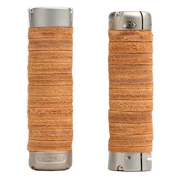 Brooks Plump Styrehandtag 22.2 Mm, Honey, 130mm Brooks Plump Styrehandtag 22.2 Mm, Honey, 130mm