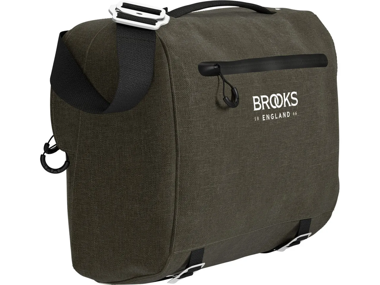Brooks Scape Handlebar Compact Bag Lenkertasche, Mud green, One Size