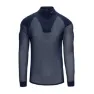 Brynje Unisex Super Thermo Zip Polo Shirt with Shoulder Inlay, Black