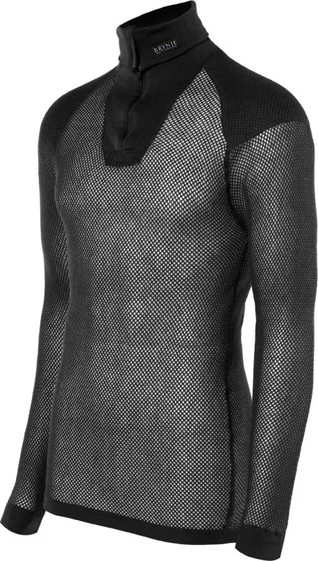 Brynje Unisex Wool Thermo Zip Polo With Inlay Brynje Unisex Wool Thermo Zip Polo With Inlay