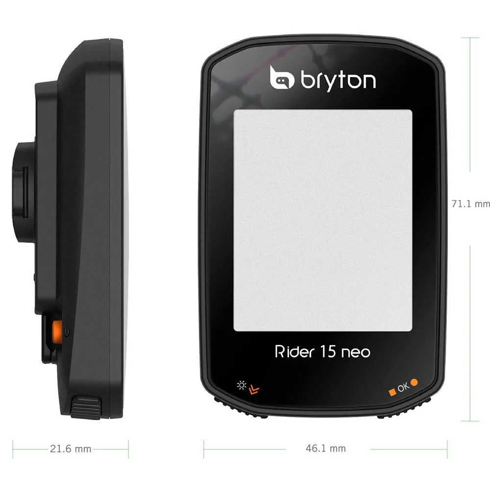Bryton Rider 15 Neo C Cykeldator, Black, One Size