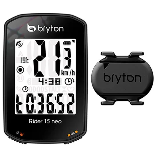 Bryton Rider 15 Neo C Cykeldator, Black, One Size