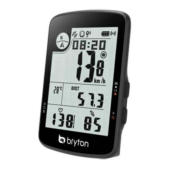 Bryton Rider 17e Cykeldator, Black, One Size