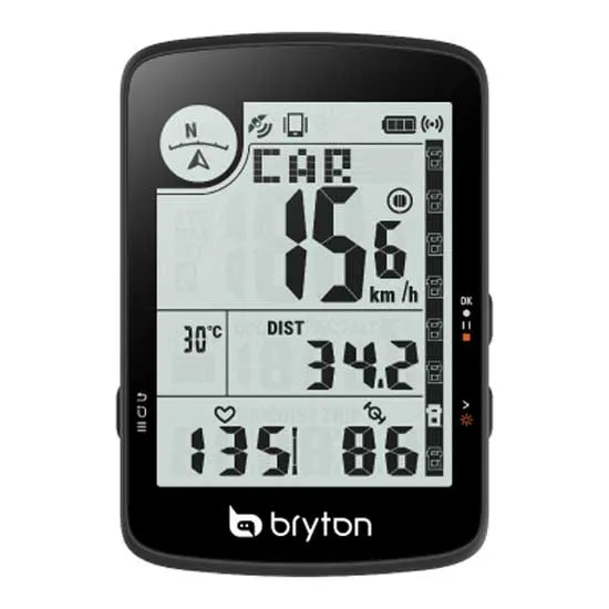 Bryton Rider 17e Cykeldator Refurbished, Black, One Size Bryton Rider 17e Cykeldator Refurbished, Black, One Size