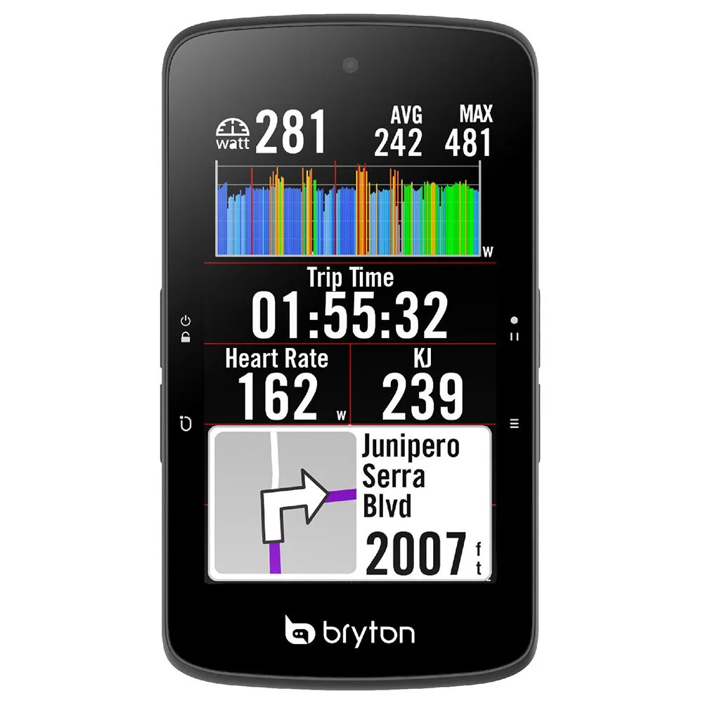 Bryton Rider S800 E Cykeldator, Black, One Size