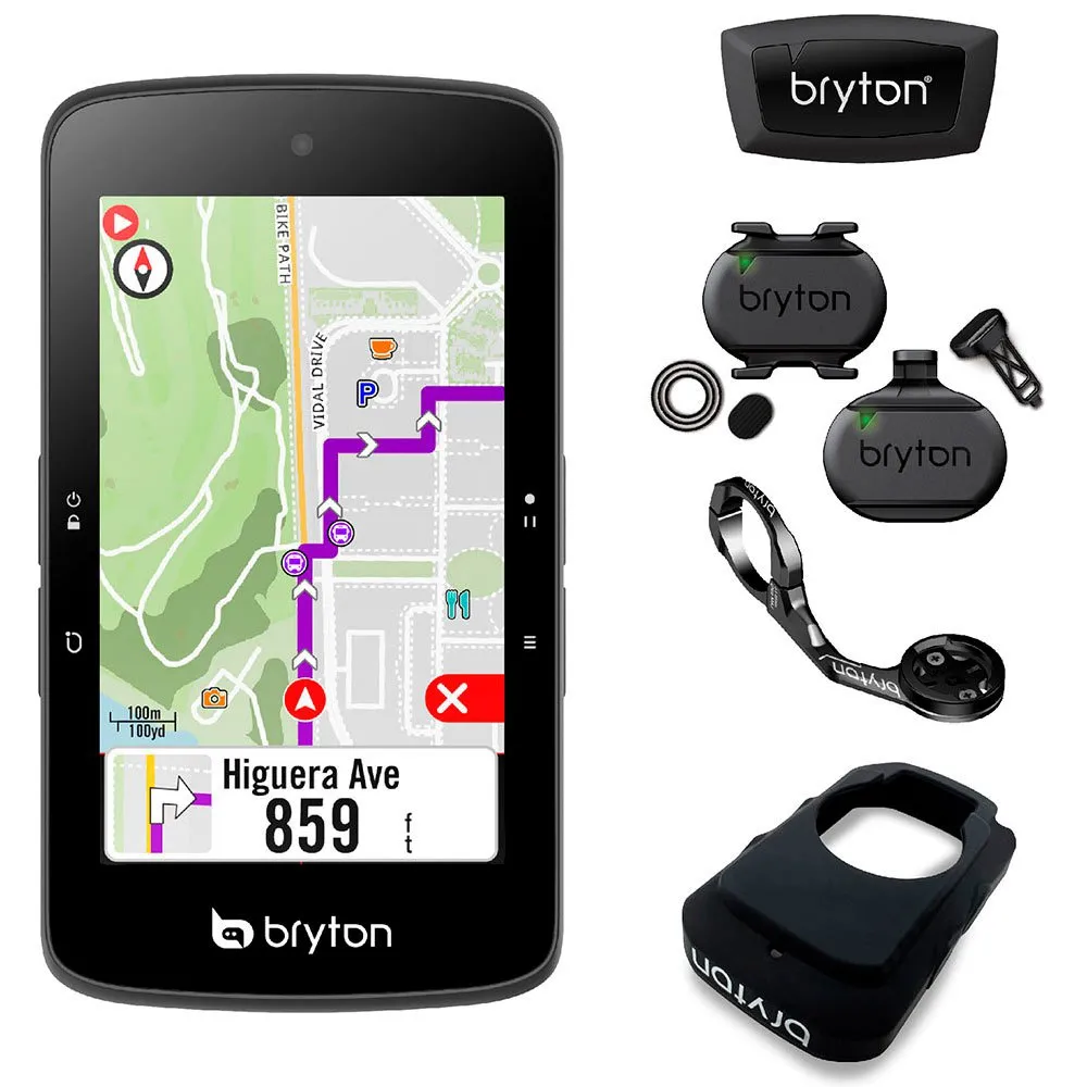 Bryton Rider S800 T Cykeldator, Black, One Size