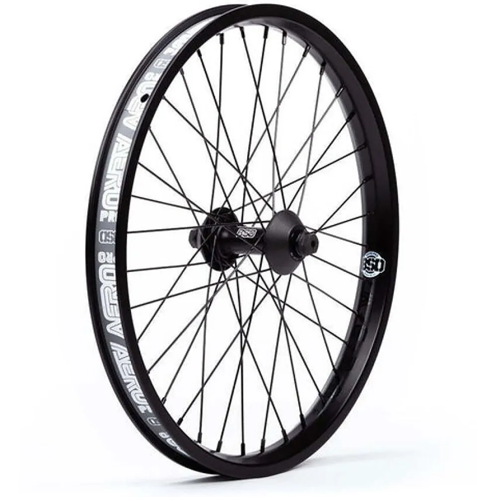 BSD Swerve X Aero Pro Framhjul, Black, One Size