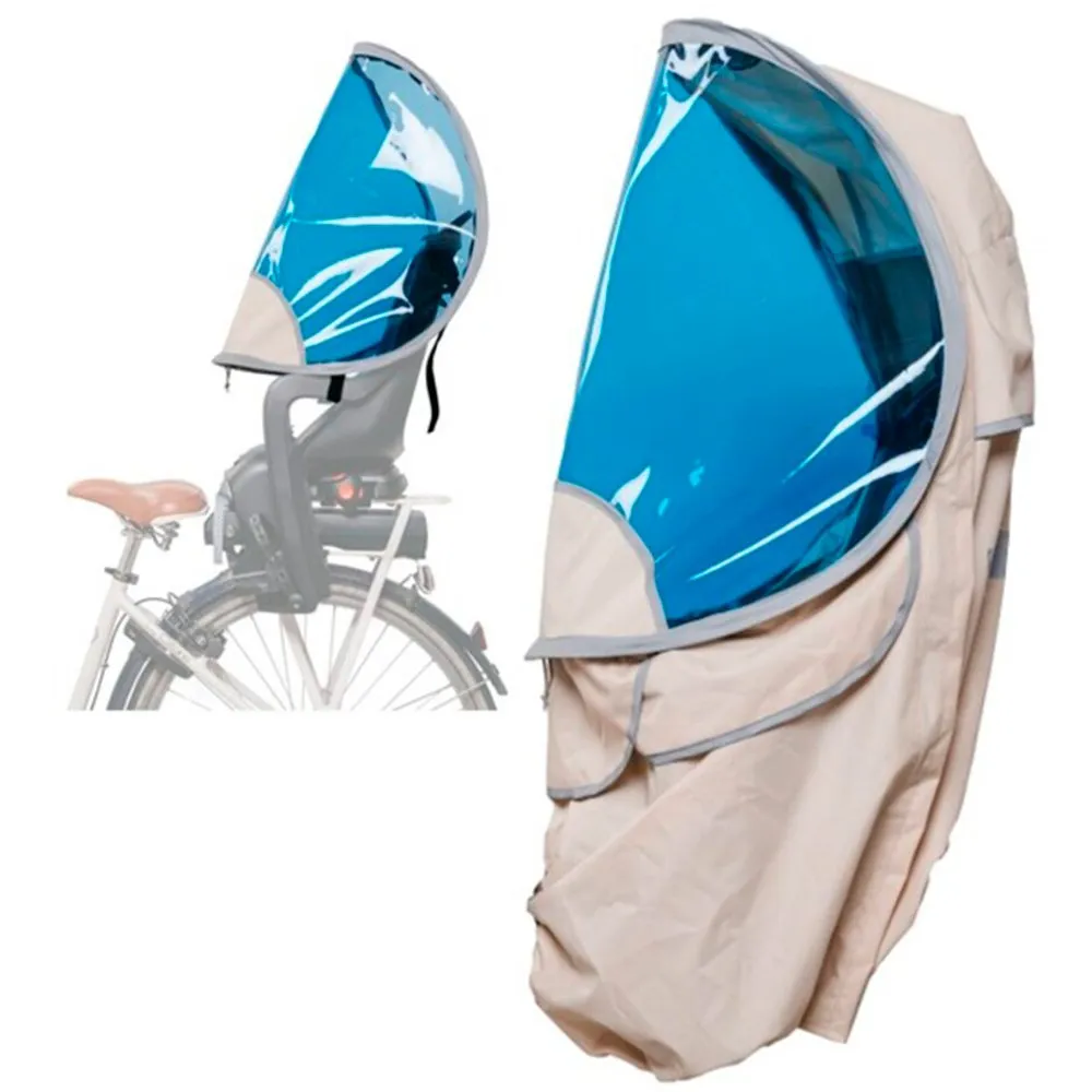BUB-UP Solskydd Och Regnskydd För Barncykelsäten, Blue / white, One Size