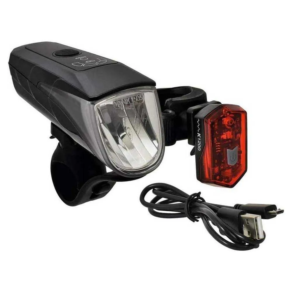 Buchel Blc 710 Cykellampset, Black / red, One Size