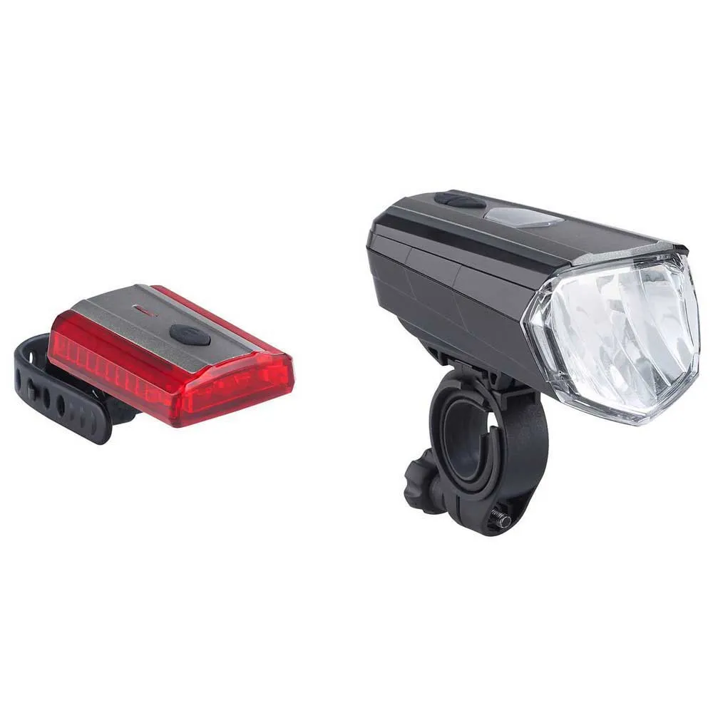 Buchel Sky Valley + 3d Lite Cykellampset, Black / red, One Size