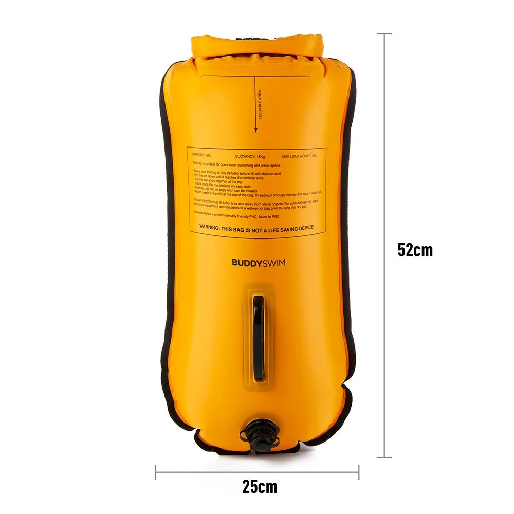 Buddyswim Caution Swimmer At Work Boj 28l unisex, Yellow