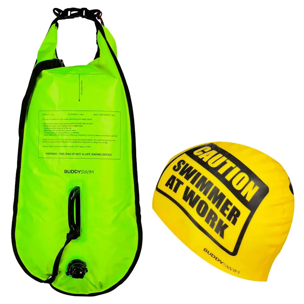 Buddyswim Caution Swimmer At Work Boj 28l unisex, Yellow