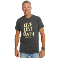 Buddyswim Live Love Swim T-shirt Med Korta ärmar male Buddyswim Live Love Swim T-shirt Med Korta ärmar male