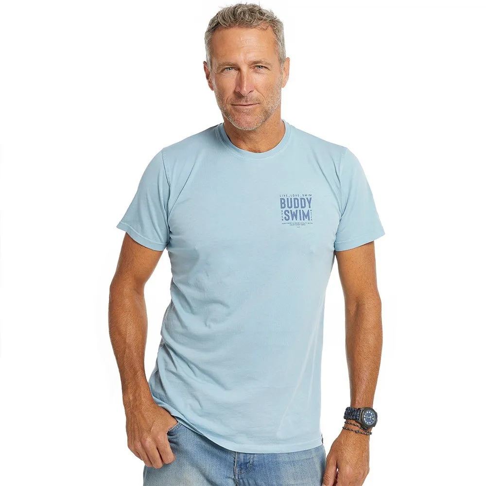 Buddyswim Open Water T-shirt Med Korta ärmar male, Sunset blue, S