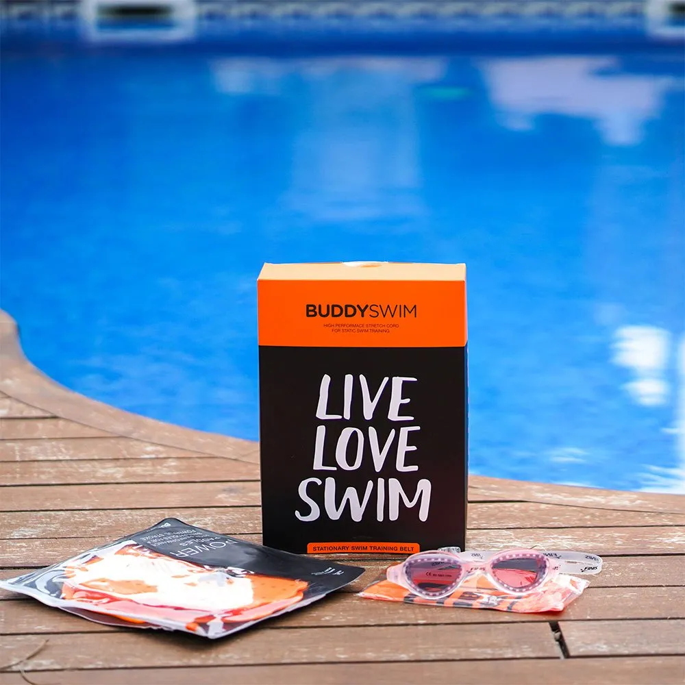 Buddyswim Stationärt Simträningsbälte unisex, Orange / black