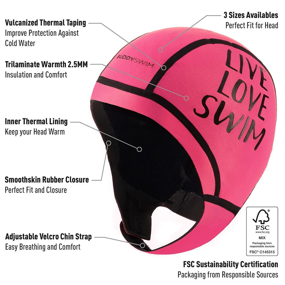 Buddyswim Trilaminate Warmth 2.5 Mm Neoprene Neoprenmössa unisex