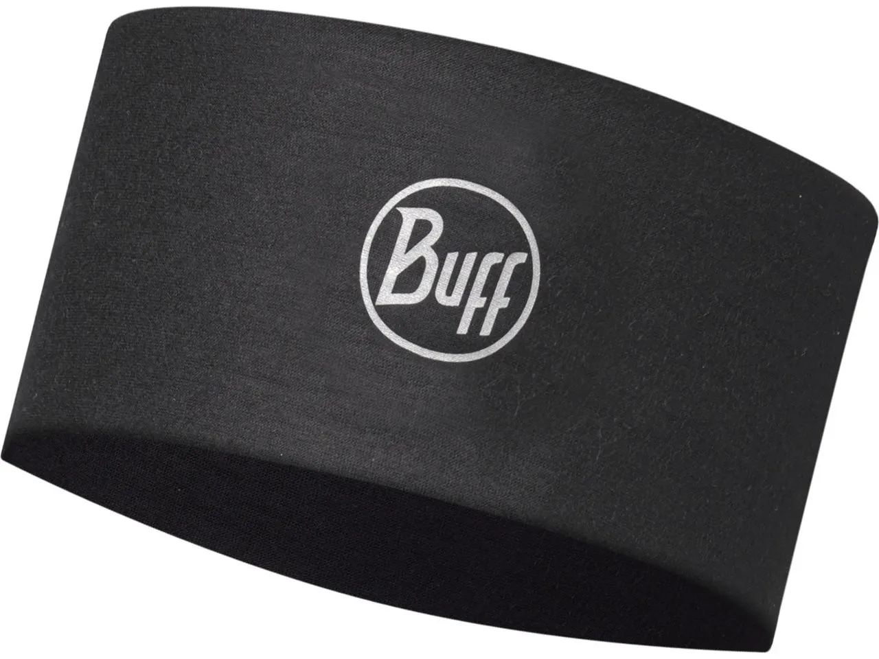 Buff CoolNet UV Wide Stirnband, Solid Black