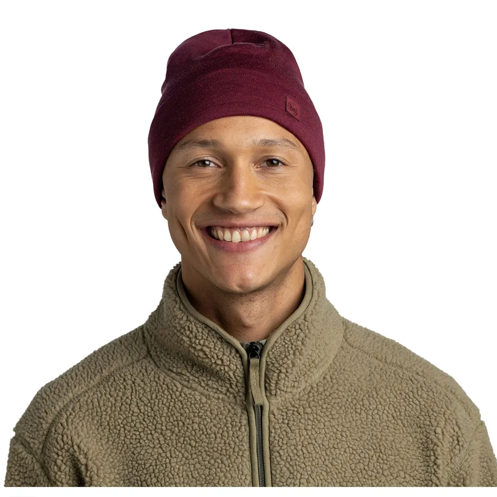 Buff Heavyweight Merino Wool Loose Mössa, Solid tibetan red Buff Heavyweight Merino Wool Loose Mössa, Solid tibetan red