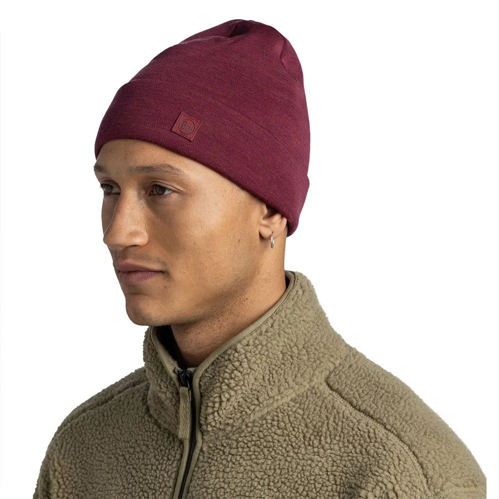Buff Heavyweight Merino Wool Loose Mössa, Solid tibetan red Buff Heavyweight Merino Wool Loose Mössa, Solid tibetan red